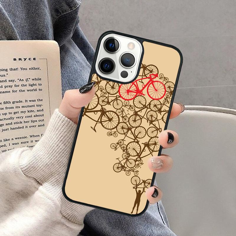 Чехол для телефона с изображением гоночного велосипеда для iPhone 17 Air 16 16e 15 Plus для Apple 13 11 12 14 Pro Max Чехол