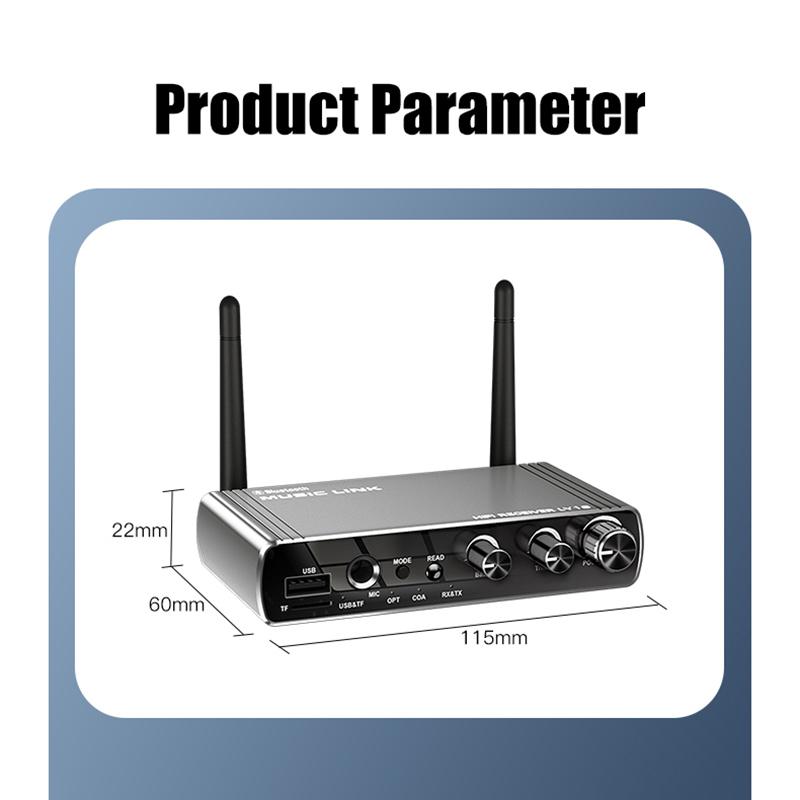 Bluetooth 5.4 передатчик приемник низкая задержка 3,5 мм AUX разъем коаксиальный оптический беспроводной аудиоадаптер для ПК ТВ автомобильный динамик