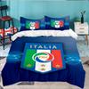 Italy Football Crest 3PCS Bedding set,Ideal for 1pc Duvet Cover And 2pcs Pillowcases Perfect for Fan gift,Ideal for Bedroom, Dormitory