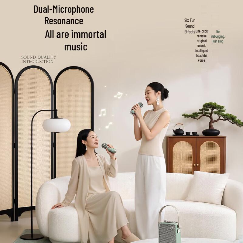 Divoom SongBird-HQ2 Универсальный Караоке-микрофон и Bluetooth-динамик (Китайская версия)