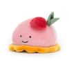 Jellycat Pretty Patisserie Dome Raspberry Plush 4" Кондитерская мягкая игрушка Идеальный подарок