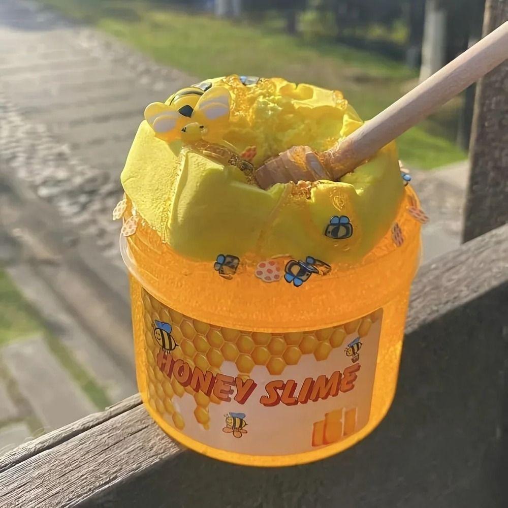 Готовый набор медовых лизунов Супер мягкий набор для самостоятельного изготовления лизунов Новый желейный кубический лизун