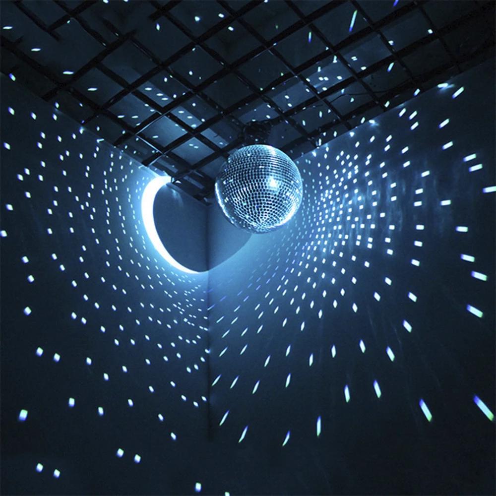 Glass Mirror Balls Reflective Rotating Mirror Ball Hanging Bar Disco Ball 8 Inch Glitter Stage Effect Decoration for KTV Wedding