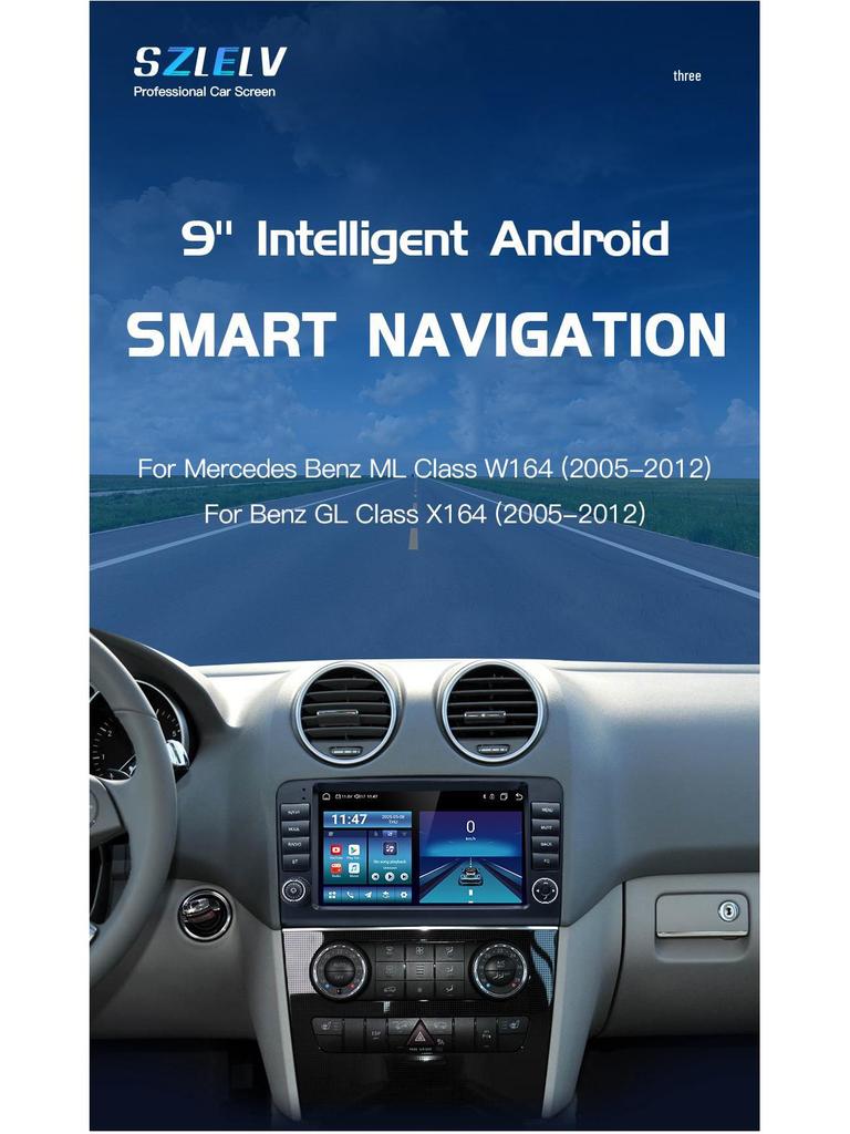 Система Android-навигации и камеры заднего вида для Mercedes-Benz ML-Class W164