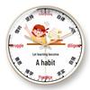 Radio-Controlled School Wall Clock for Classroom and Children's Bedroom