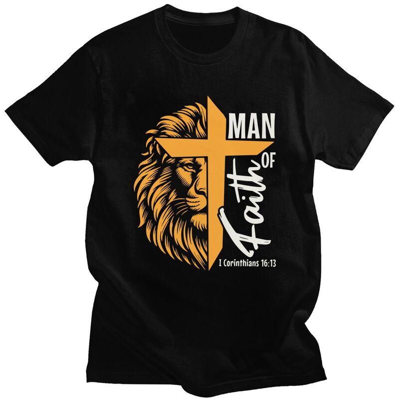 Custom Man Of God Tshirt for Men Short Sleeves Leisure T Shirt Fashion Tshirts Loose Fit 100 Cotton Tees Gift Idea