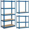 Metal Storage Shelf 180 X 90 X 30cm Humberg 4845