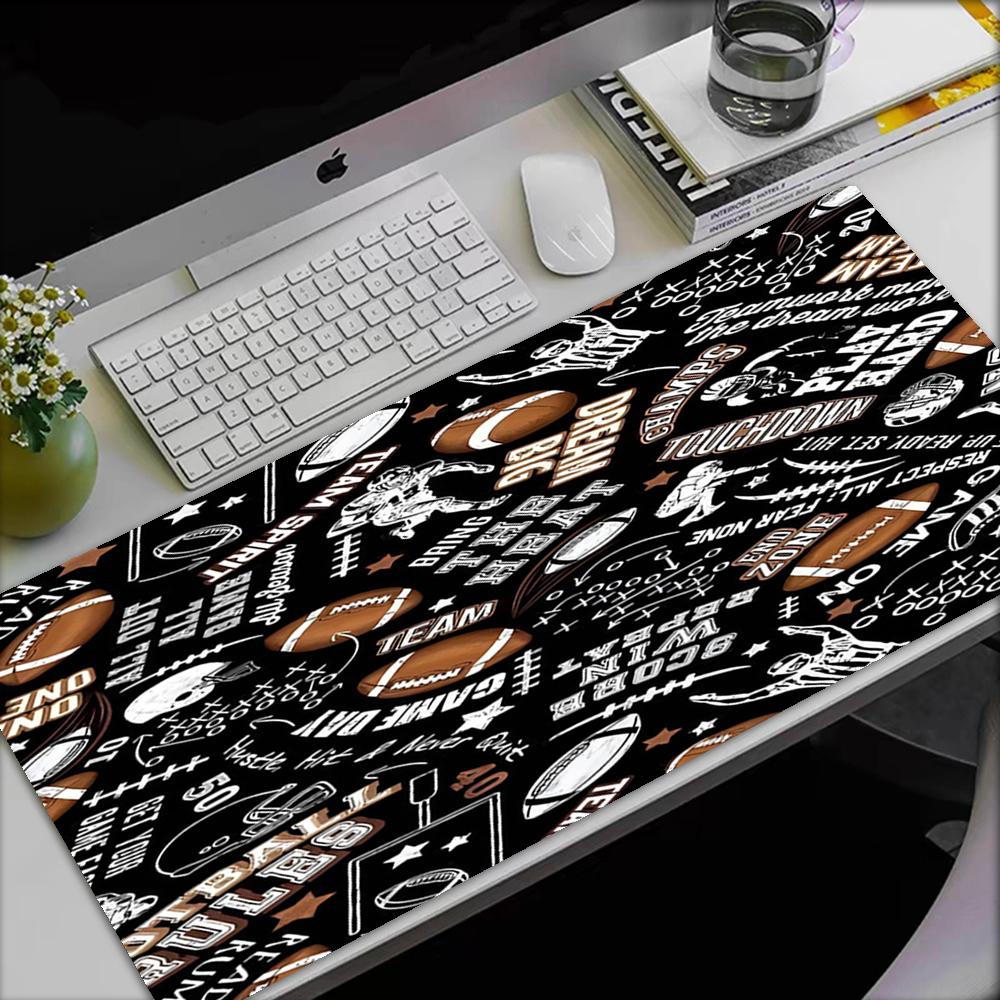 American football Theme Mouse Pad, Non Slip Rubber Base, Multifunctional Office & Home Decor, Perfect for Workspace Personalization.
