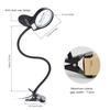 Tomshine LED 3X/10X Увеличительное стекло с зажимом, настольная лампа, лампа для стола, дизайн с увеличительной линзой, с подсветкой, регулируемая яркость