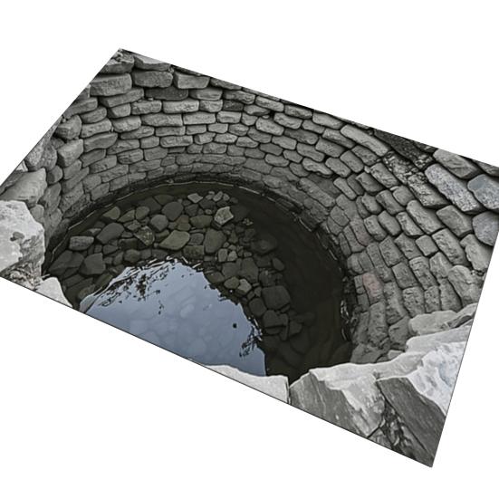 3D Ковер с оптической иллюзией Дизайн без дна Нескользящий Коврик для прихожей Ванной Лестницы Игровой Комнаты Гостиной