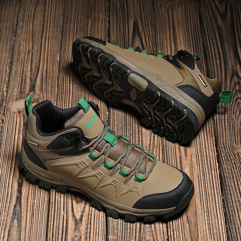 Мужская тренировочная обувь, уличная нескользящая обувь для скалолазания, мужские водонепроницаемые кожаные кроссовки на шнуровке