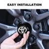 Эмблема наклейка на колпак ступицы колеса автомобиля 56 мм для Toyota C-hr Prado Rav4 Yaris Hilux Prius Avensis Corolla Camry