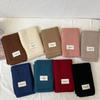 Women's Solid Color Knitted Scarf Winter Korean Version Scarf Narrow Version Men's and Women's Soft Scarf
