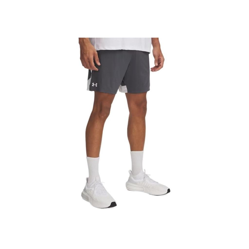 Under Armour Tech Vent Comfortable Versatile Three-Quarter Casual Shorts Men Shorts Gray White 1388645-027