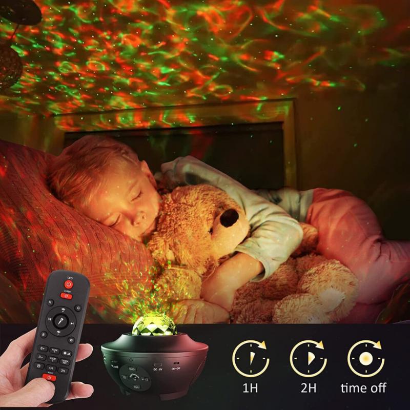 Galaxy Projector, Mexllex Star Projector with Remote Control, Night Light Projector with Timer, Bluetooth USB Colour Changing