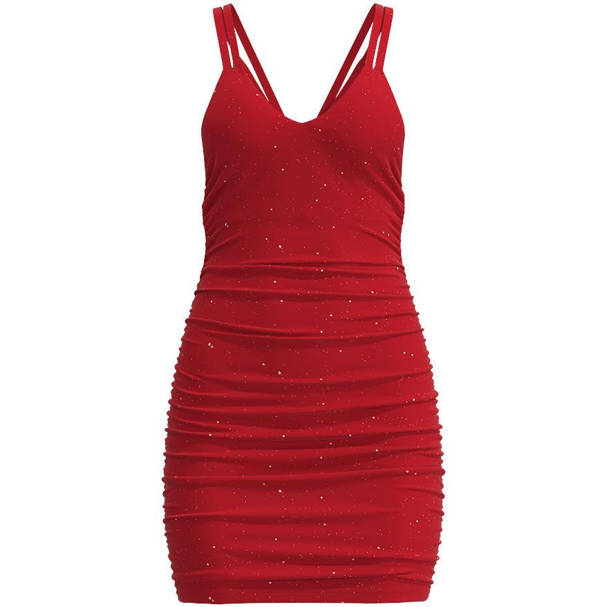 Новая европейская и американская женская одежда, сексуальное платье Spice Girls с открытой спиной, однотонная юбка-карандаш, облегающая бедра