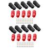 LAMELLIS for Anderson Power Poles, 10 Pairs 30A Amps 600V Power, Marine Connector Poles, Red Black
