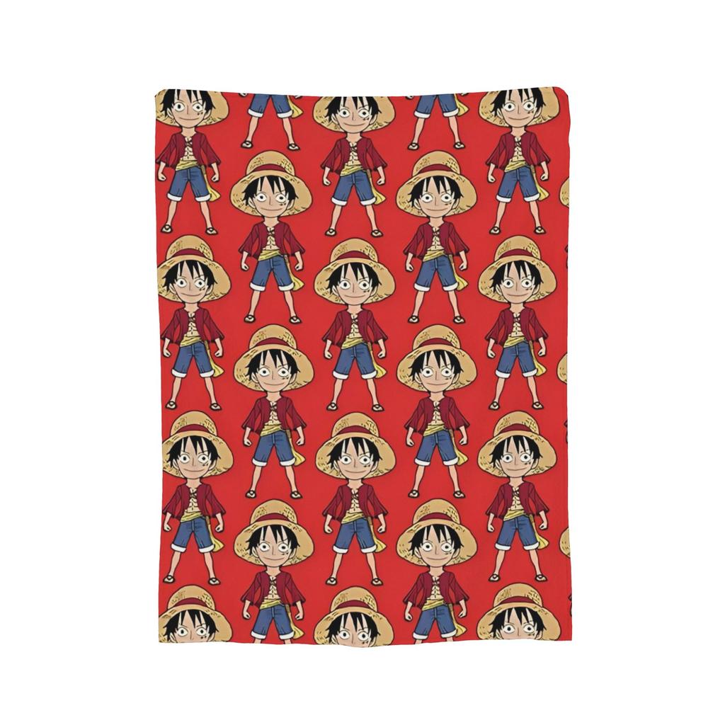 Usopp Jolly Roger Velvet Throw Blanket Luffy Anime Blanket for Home Office Super Warm Bedding Throws,