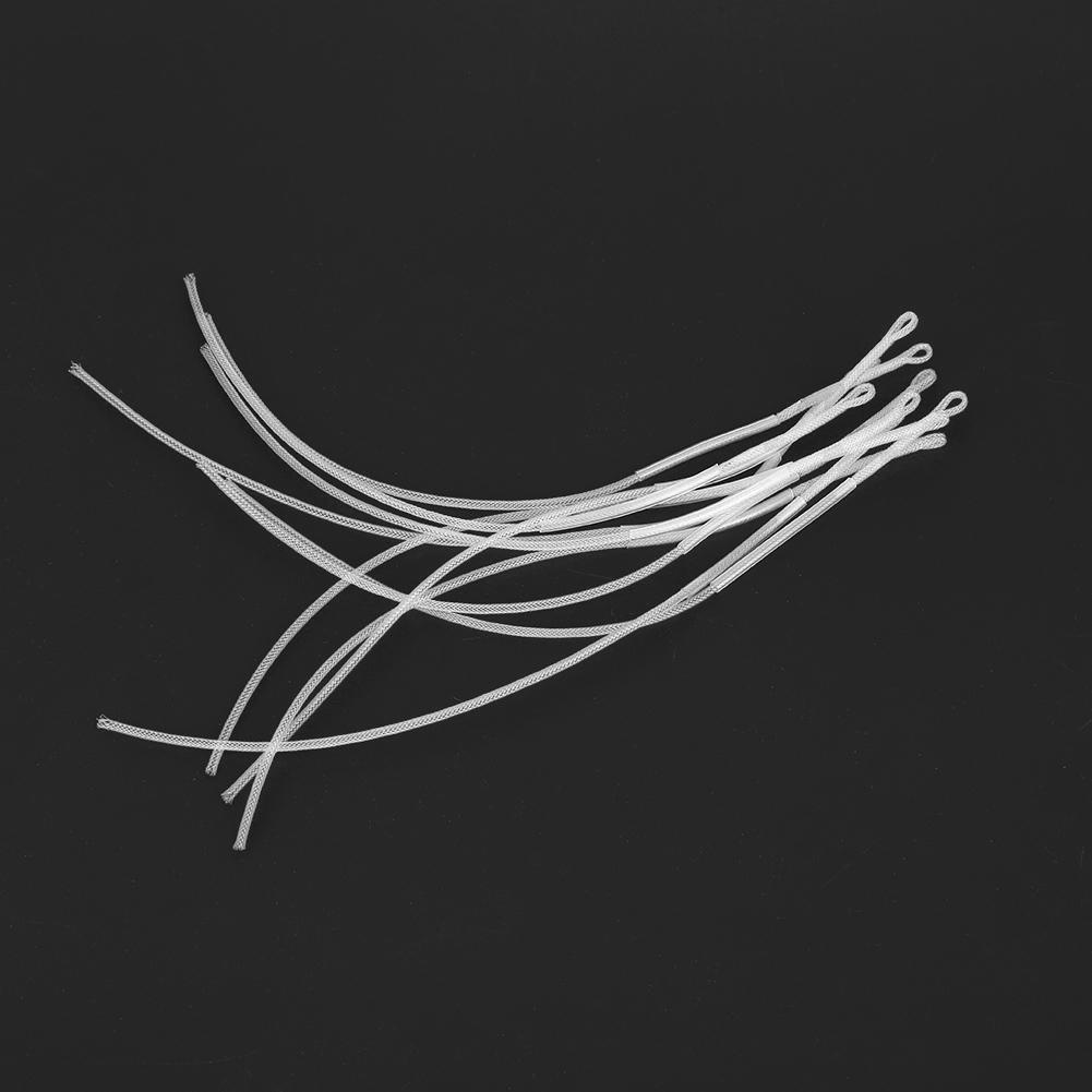 10 шт. белые 50 фунтов рыболовные петли соединитель мух петля леска рыболовные снасти аксессуар