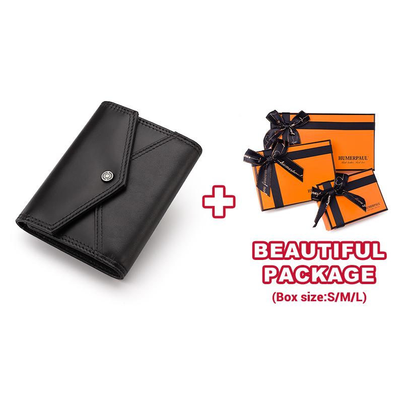 Humerpaul Женский кошелек из натуральной кожи с RFID-размахом и слотом для нескольких карт, тонкий держатель для карт