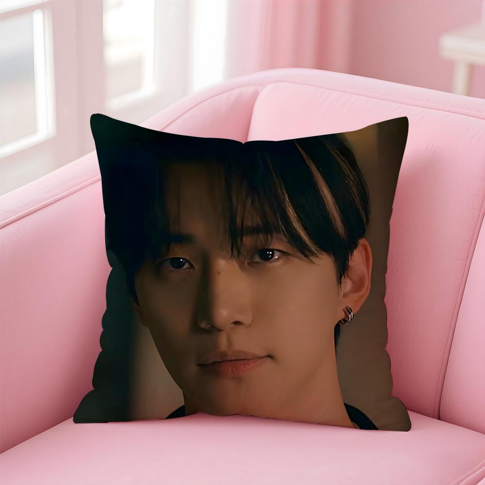 singer charismatic JJunho Cushion Cover Pillow Case Soft Skin Friendly Fabric  Concealed Zipper