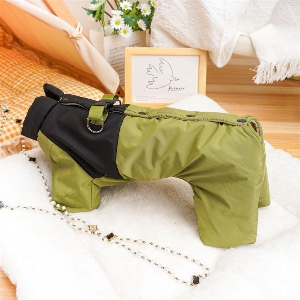 Windproof Protective Romper Autumn Winter Dog Clothes Outdoor Dog Bodysuit For Puppy Small Dogs
