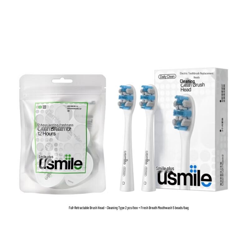 usmile Сменные насадки для электрической зубной щетки с ополаскивателем для полости рта