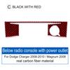 Carbon Fiber for Dodge Magnum Charger 2008 2009 2010 Accessories Interior Trim Car Center Console Below Radio AC Panel Sticker