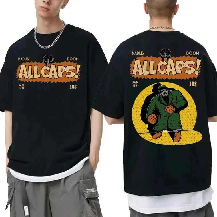 Fashion trend printed Unisex's and Unisex's T-shirt double sided graphic printed top loose high-quality short-sleeved clothing