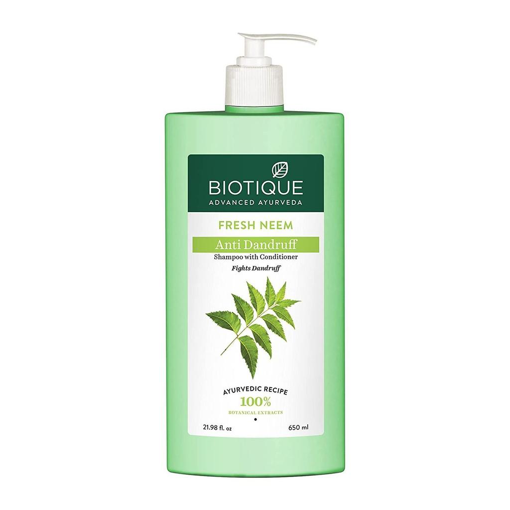 Шампунь-кондиционер против перхоти с Нимом (650 мл), Fresh Neem Anti Dandruff Shampoo with Conditioner, Biotique