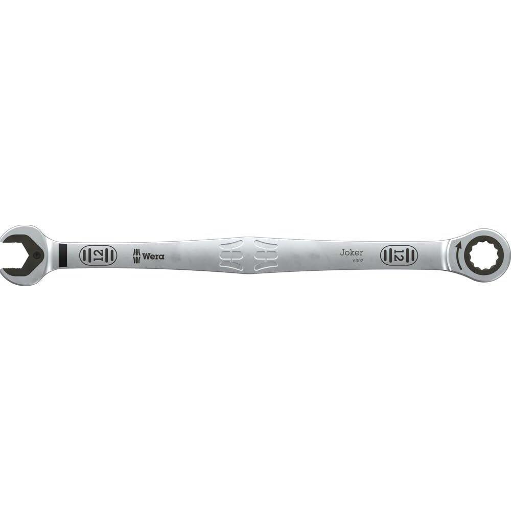 Wera 05020356001 6007 Joker SB Комбинированный трещоточный ключ, Длинный дизайн, 12 x 245 мм, Метрический ручной инструмент