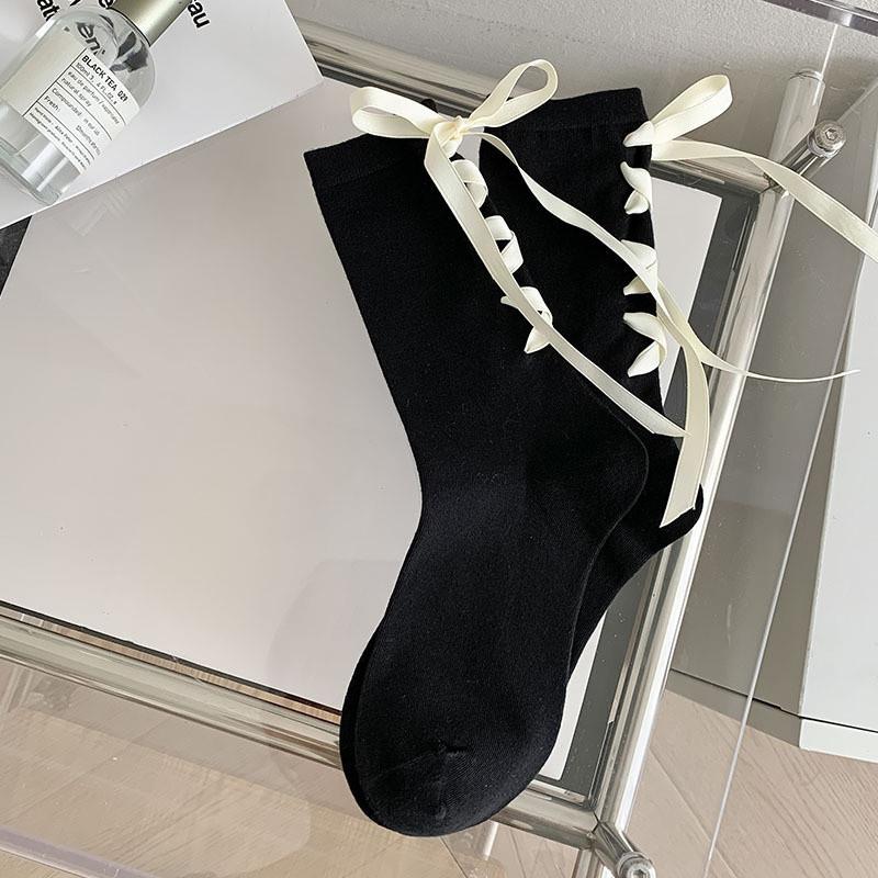 Японские носки JK Heel Strap Bow Socks универсальны для детей весной и осенью. Милый и девичий стиль.