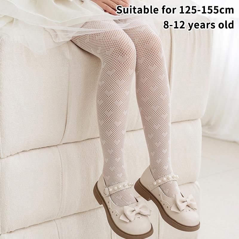 Летняя Мода Девочки Колготки Нейлон Дышащая Сетка Белый Черный Детские Колготки Принцессы Эластичность Леггинсы Для 3-12 Лет