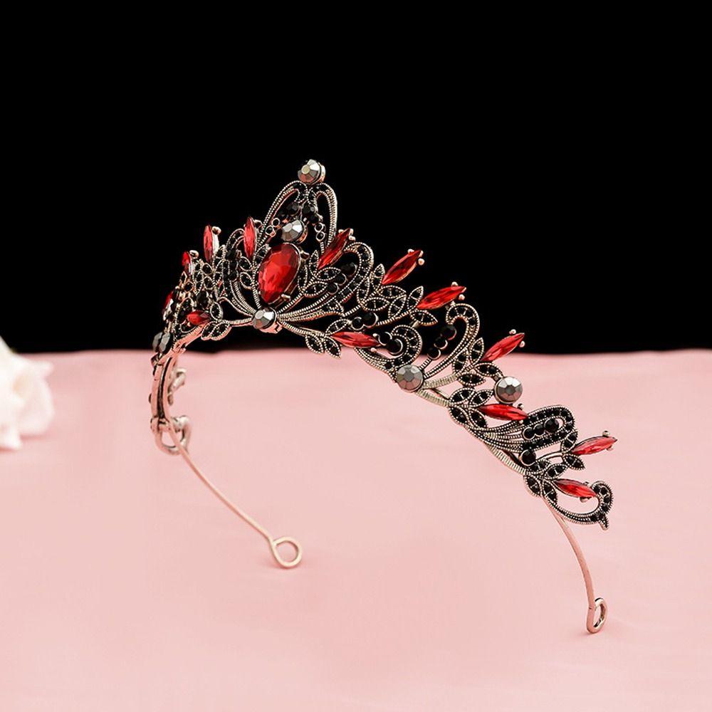 Королева Стразы Барокко Принцесса Тиара Корейский Стиль Повязка Женские Аксессуары для Волос Корона Невесты