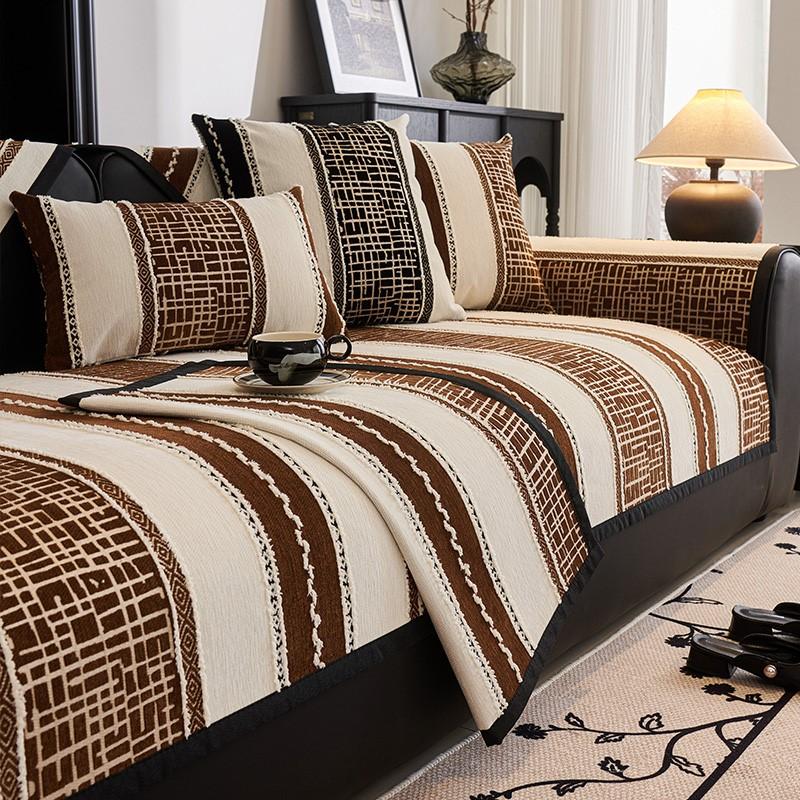 Чехлы для диванов Nordic Chenille для гостиной, противоскользящие, пылезащитные, широкополосные, универсальные диваны, диван Funda