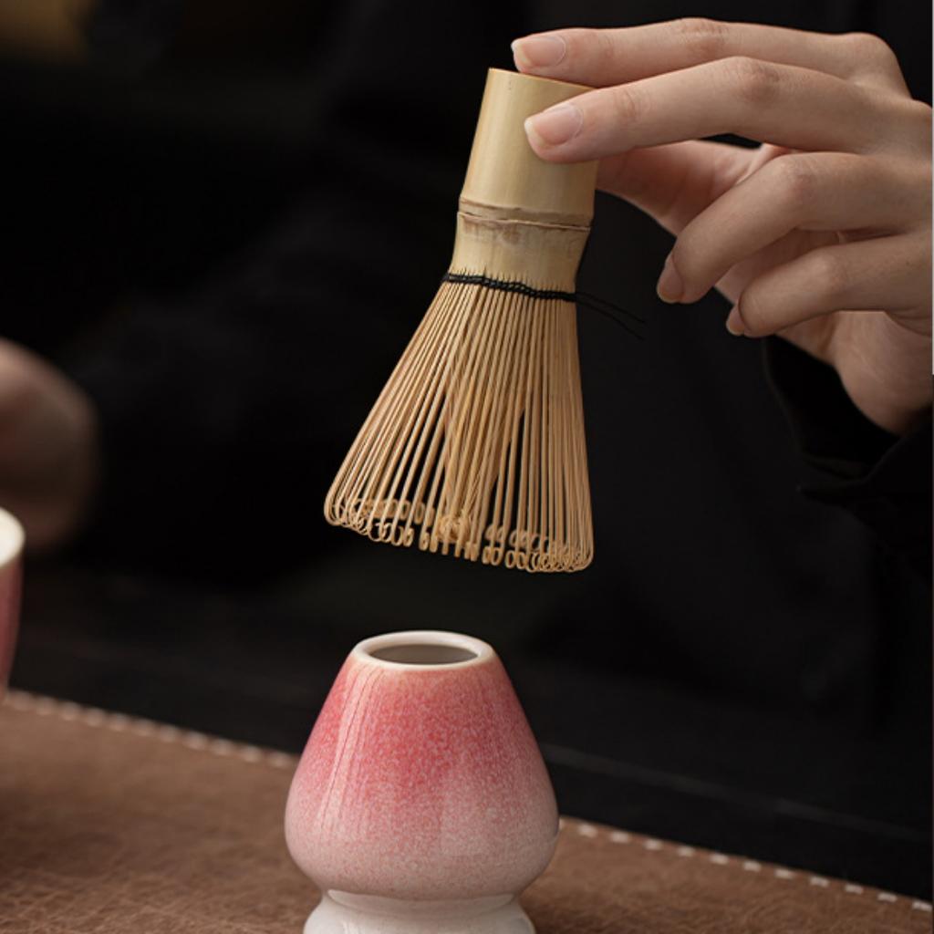 Бамбуковый венчик для матча, щетка для измельчения зеленого чая, миксер для чая матча, мешалка, многоразовый венчик для чая, чайная утварь, чайные принадлежности