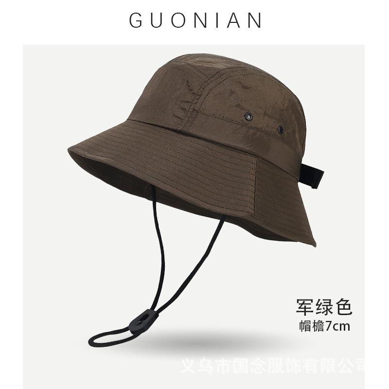 Summer Outdoor Bucket Hat Function Street Tooling Basin Hat Outdoor Sunscreen Waterproof Quick Drying Bucket Hat