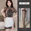 Sex underwear open lace perspective cheongsam maid suit sexy temptation suit