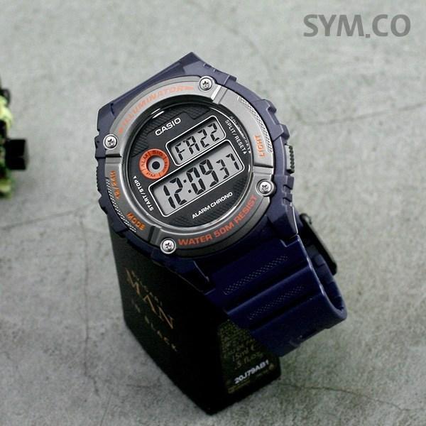 Casio Круглые светодиодные спортивные мужские часы с будильником