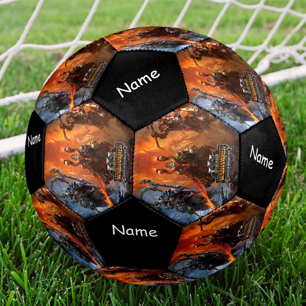 Custom Name Total War Theme Size 5 Soccer Ball, Suitable for Both Indoor and Outdoor Matches, a Gift Suitable for Everyone.