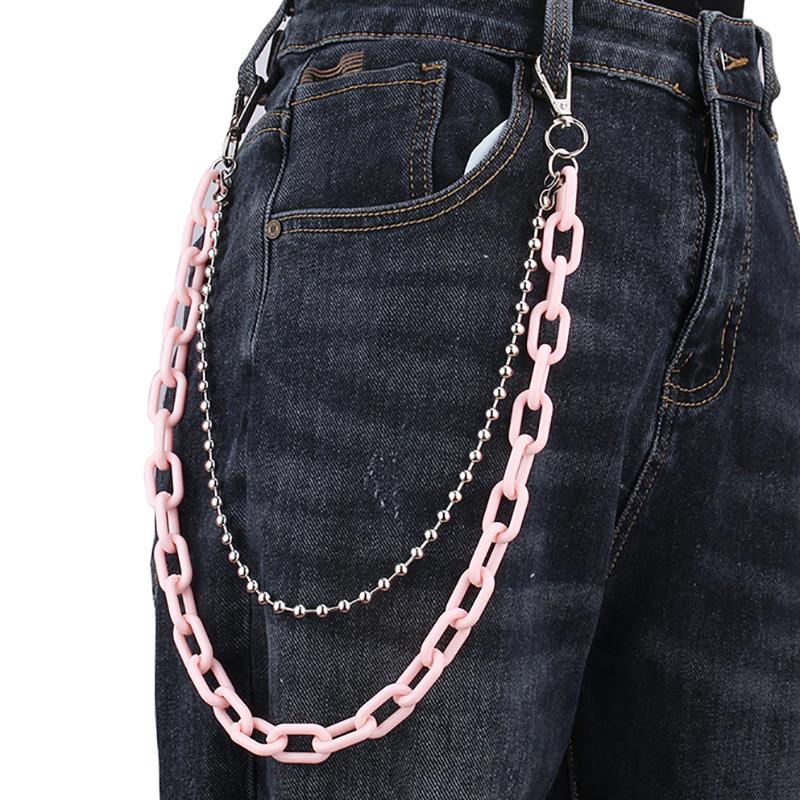 Punk Waist Chain Belt Silver Trousers Chain For Women Jeans Belt Chain For Pants Cool Metal Rock Chain Hiphop Summer Jewelry