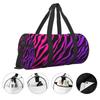 Zebra Stripe Print Travel Duffel Bags Unisex Portable Foldable Waterproof Carry on Luggage Bag Lightweight Yoga Gym Sports Bag