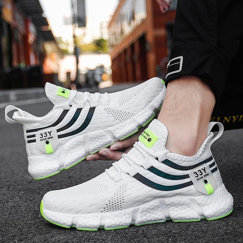 Fashion Summer Men Shoes Mesh Breathable Casual Running Shoes for Men Lightweight Walking Sneakers Shoes Couple Footwear Tenis Masculino