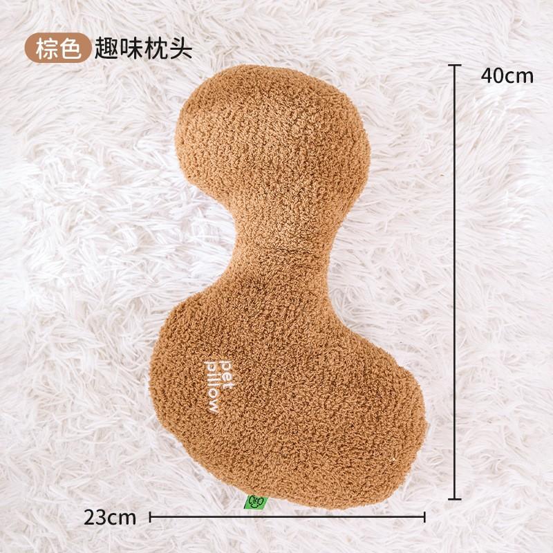 Pet Dog Sleeping Pillow Cute Piggy Pattern Protection Cervical Spine Deep Sleep Dog Cat Pillow