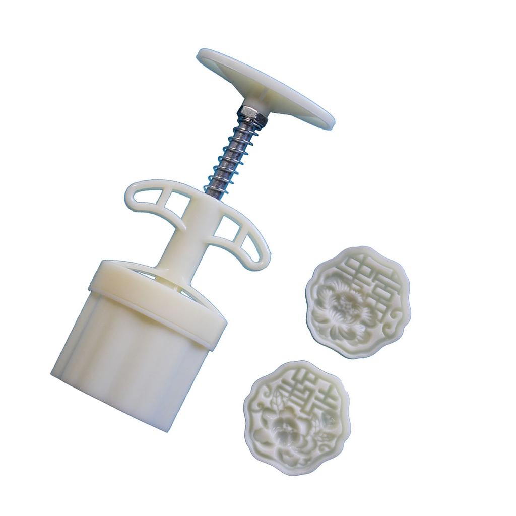 Формы для лунных пряников с цветочным принтом, праздник середины осени, приспособление для изготовления лунных пряников, штампы для печенья, ручной пресс, инструмент для выпечки лунных пряников