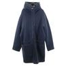 MSGM Made In Italy Coat 44 Navy Fleece Lining Hood Men's Used