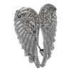 Angel Wing Brooch Pin Delicate Elegant Multilayer Plating Process Crystal Brooch for Blouse Jacket Coat Scarf Shawl