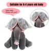 Peekaboo Elephant Plush Toy Moving Ears Hide-and-Seek Game Stuffed Animal Comfort Doll Interactive Musical Plushie Toddlers Boys Girls Gift