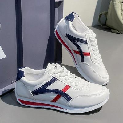 Модные женские кроссовки на плоской подошве, женские туфли для ходьбы, белые туфли, модные удобные кроссовки, универсальные легкие повседневные кроссовки