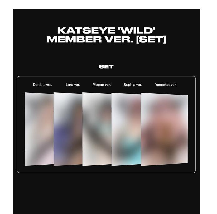 [предзаказ] KATSEYE - WILD (Член Вер.) Случайный 1 из 5 / Полный набор (5 версий) – Официальный K-pop альбом